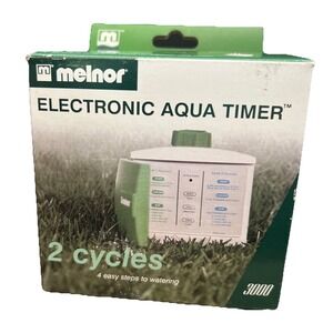 Melnor Electronic Aqua Timer-2 Cycles 3000 Electronic Programable NIB